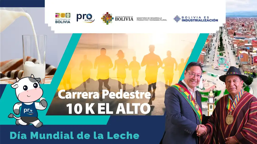 “Carrera pedestre 10 k” en El Alto, este sábado 8 de junio.