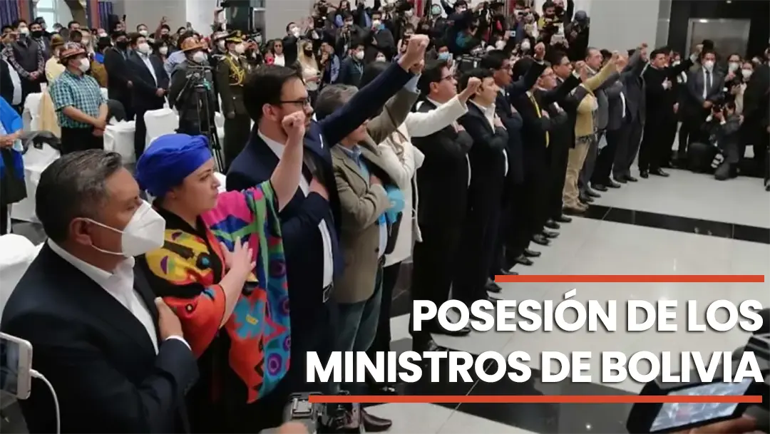 Posesión de los ministros de Bolivia de la gestión del presidente Luis Arce Catacora.