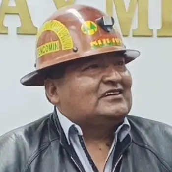 Alejandro Santos Laura Ministro de Minería y Metalurgia