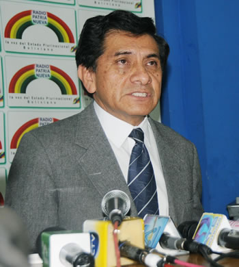 Óscar Coca, ministro de la Presidencia.