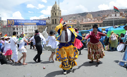 En La Paz, entrada del Jisk´a Anata 2015.
