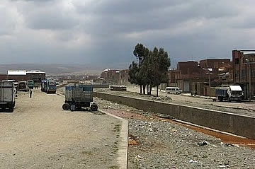 Río Seco de la ciudad de El Alto.