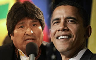 Evo Morales y Barack Obama.