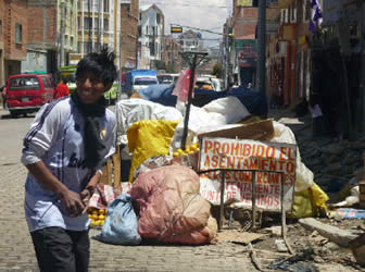 Comercio informal en El Alto