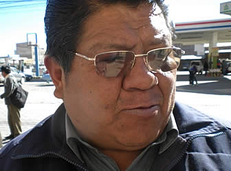 Remigio Condori, ejecutivo de la COR El Alto.