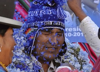 El presidente Evo Morales ya se siente ganador hasta las primeras horas de la tarde de este domingo de elecciones generales en Bolivia.