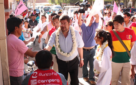 Propaganda electoral de Candidatos a elecciones generales en Bolivia 2014