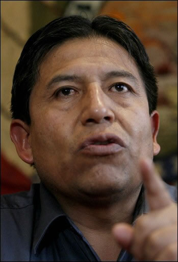 David Choquehuanca, canciller boliviano.