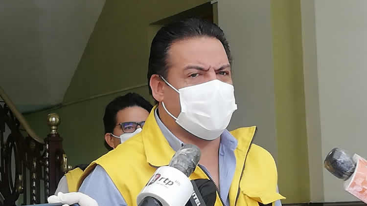 El alcalde de La Paz, Luis Revilla, en un anterior contacto con la prensa.