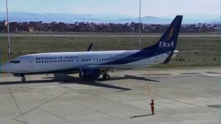 Una aeronave de Boliviana de Aviación (BoA)