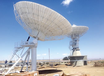 Estación satelital en Amachuma