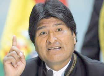 Evo Morales, presidente boliviano.