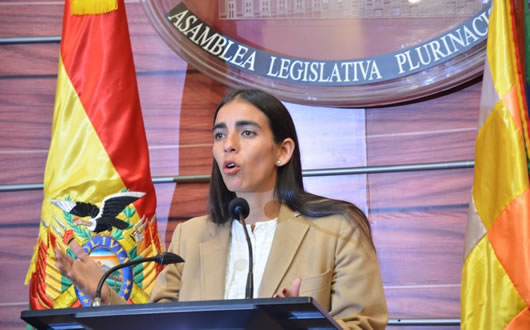 Gabriela Montaño, presidente a.i. de Bolivia