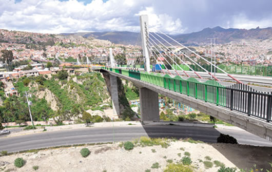 Puentes Trillizos en la ciudad de La Paz