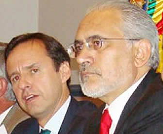 Jorge Quiroga y Carlos Mesa, ex presidentes de Bolivia.
