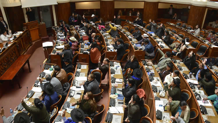Cámara de Diputados del Estado Plurinacional de Bolivia.
