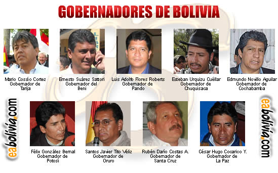 Gobernadores de Bolivia
