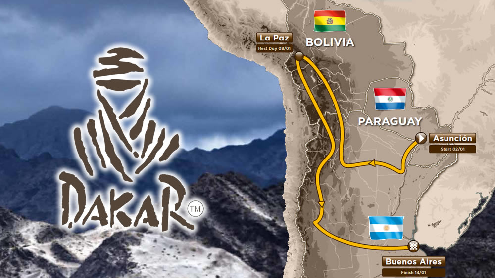 Recorrido del Rally Dakar 2017 en Bolivia