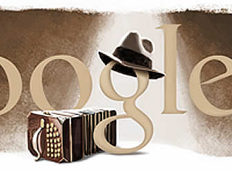 Cumpleaños de Carlos Gardel en Google.