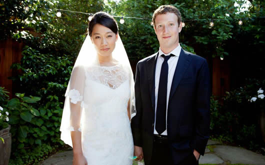 Mark Zuckerberg se casó con Priscilla Chan