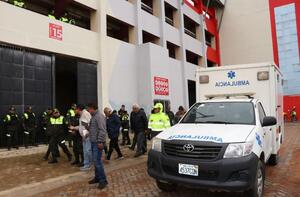 Alistan ambulancias para el partido de la Copa Libertadores en Villa Ingenio