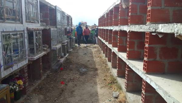 Limpian la basura del cementerio Mercedario   