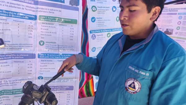 Estudiantes de la UPEA plantean crear un archivo fotográfico para prótesis dental
